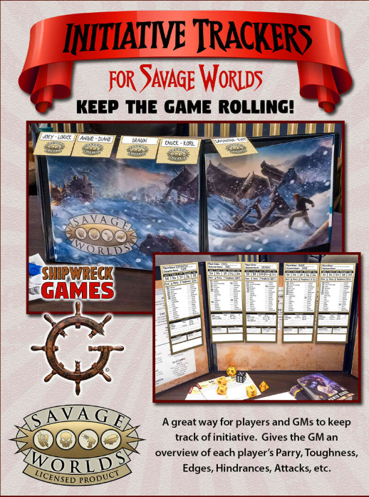 Shipwreck Games Initiative Tracker and GM Aid